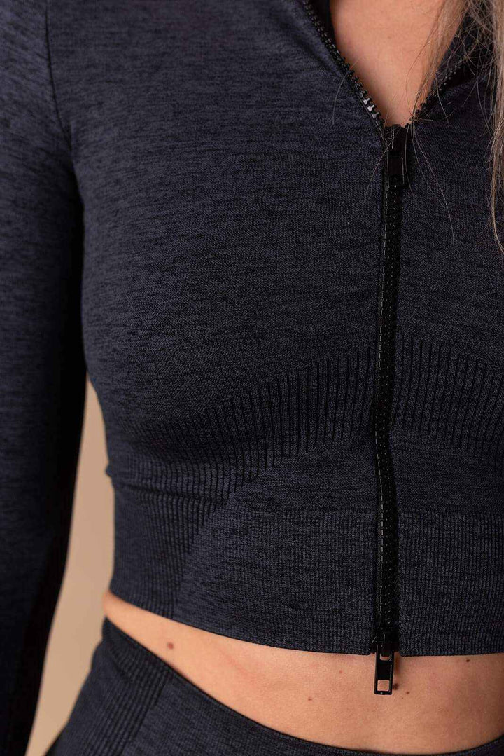 Lasting Seamless Maglia Crop Zip